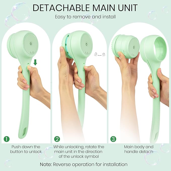 Dual Handle Electric Body Cleansing Brush