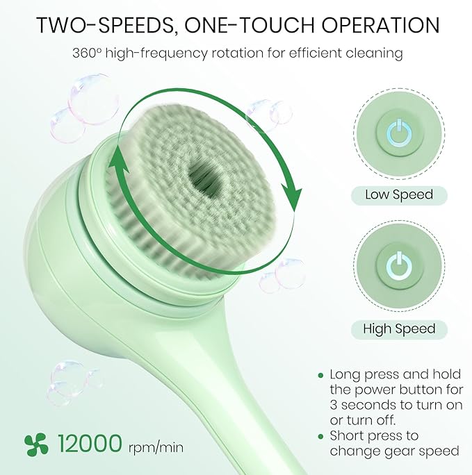 Dual Handle Electric Body Cleansing Brush