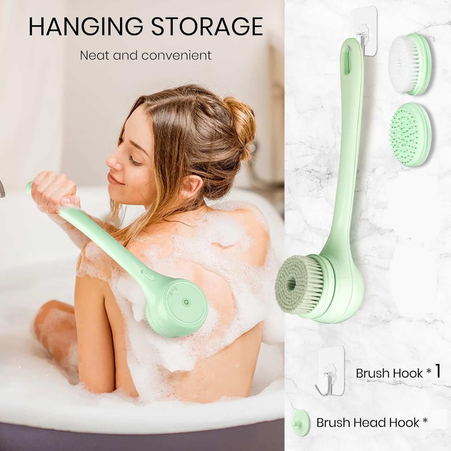 Dual Handle Electric Body Cleansing Brush